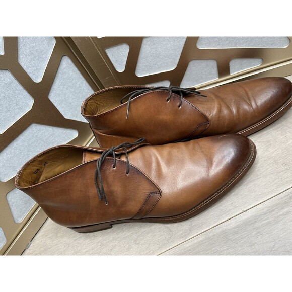 Antonio Maurizi chukka boots 45 Us 11.5 12 Brown Leather Men Shoes Italy main image 11